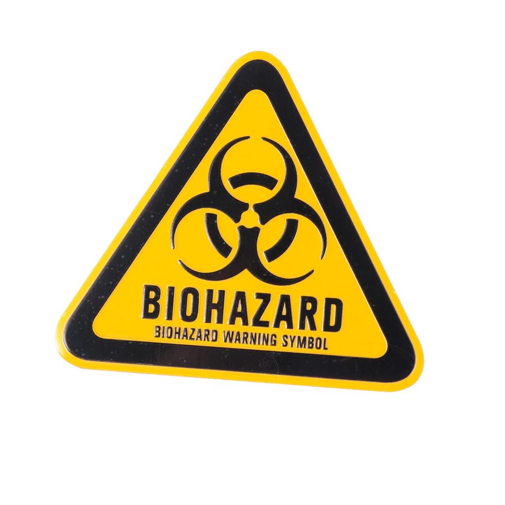HONMEET 1 Piece Biohazard De Sticker Decorative Sticker Danger Design