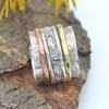 Silver Spinner Ring , Sterling Silver Spinning Ring , Hammered Ring , Stress Ring , Meditation Ring , Gift For Her , Spinner Rings For Women