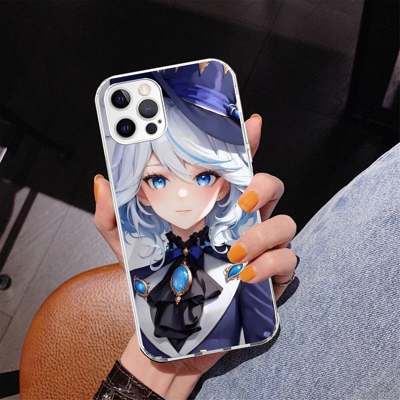 Genshin Impact Furina Phnoe Case for Iphone 17 Air 16 16E 11 12 13 Mini 14 Plus 15 Pro Max 7 8 + SE 2020 Phone Cover Coque