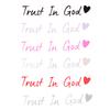 Trust In God Mirror Decal, Car Decals For Women, Faith Mirror Decal, Cute Vinyl Decal, Christian Car Mirror Decal, Religious Car