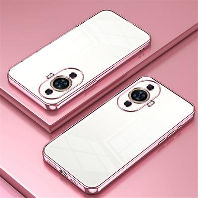 Nova 11 Plating Case Transparent Shockproof Cover For Huawei Nova 11 Pro 7i 8i 9 10 SE Pro Y90 5T Phone Case Soft Capa Nova11