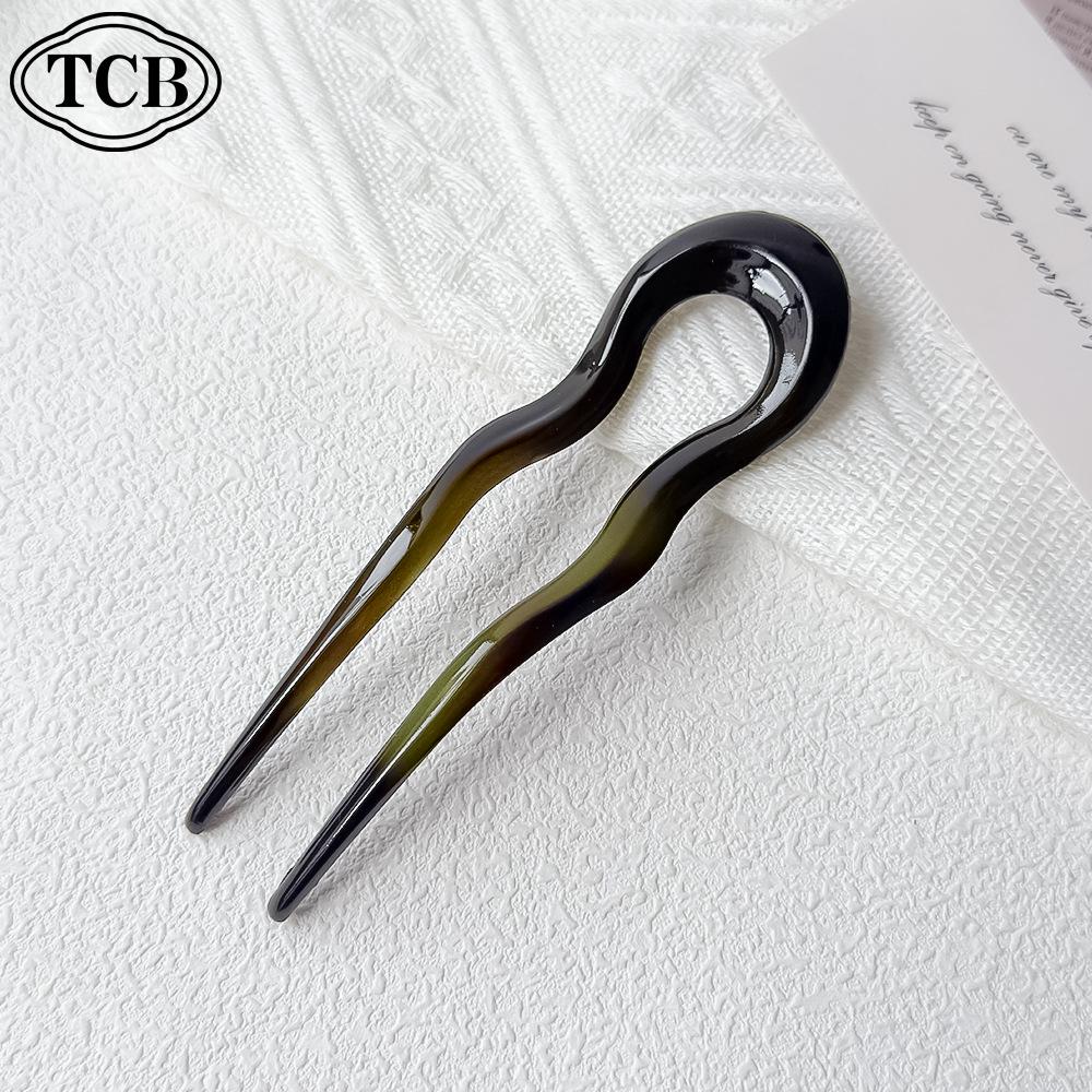 Elegant 2025 U-Shaped Japanese Korean Hairpin Clip for Buns