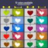 Milai Reflective Heart Pendant Keychain - Student Backpack Safety Ornament