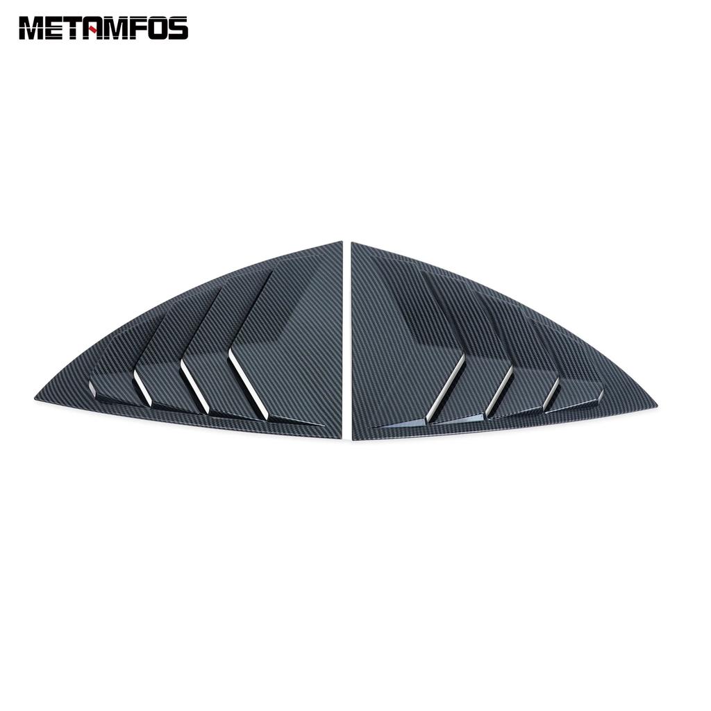 Rear Window Louver Shutter Spoiler For Tesla Model Y - 2024 2025 Carbon Fiber Side Vent Cover Trim Exterior Accessories