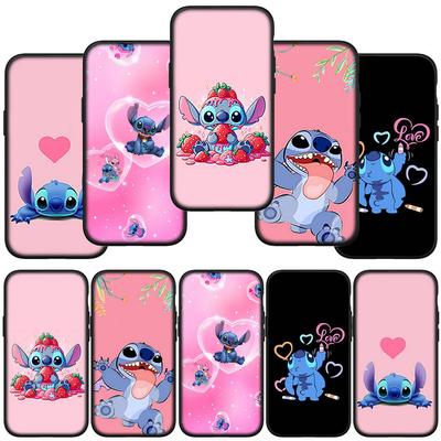 Phone Case for Samsung Galaxy S25 S23 S22 S21 S24 Ultra FE A05 A06 A15 A16 A36 A37 A35 A54 A55 A56 A57 A25 A26 A53 A17 Blue Lilo Cartoon Stitch Cover