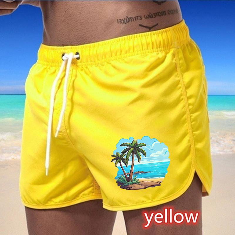 BBK-83 Summer New Men's Quick-Drying Swim Trunks Sports Pants Swimwear Beach Shorts Jogging Shorts Sports Creative Basketball Print
