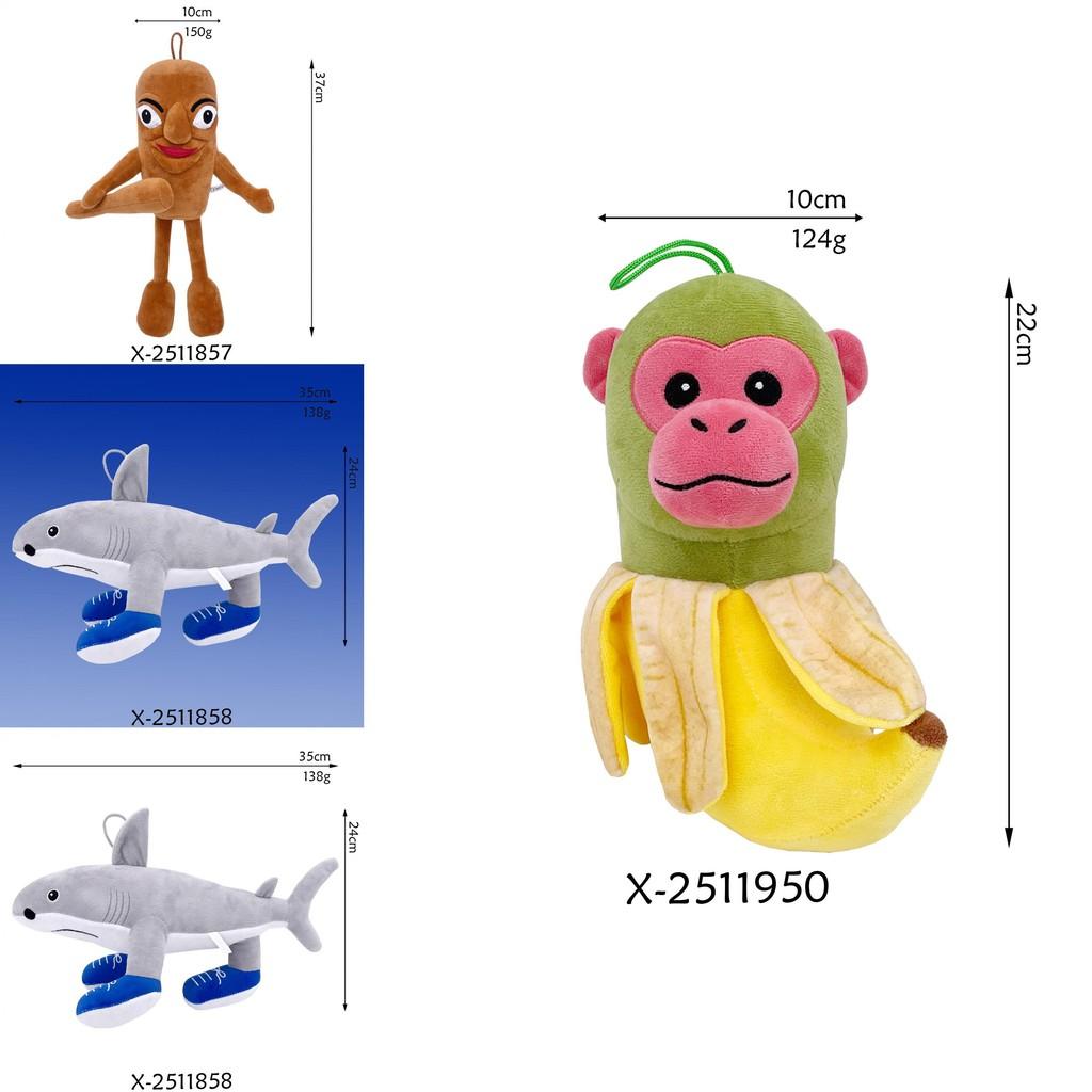 Tungtung Tung Sahur Boneca Ambalabu Lirili Larila Toy Parody Short Doll Plush