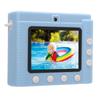 Kids Print Camera with 3 Rolls Printing Paper HD Dual Lens Photo Video Recorder for Outdoor Game