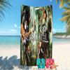 Customizable personalized beach towels Attack on Titan themed designs.Suitable for the beach, yoga, sports;ideal as beach accessories