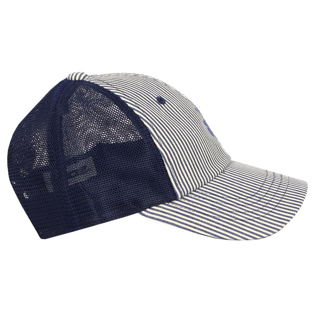 Mozu Mesh Cap for Boys and Scandinavian Brand Logo Baseball Hickory and One Size Fits All Kids' Cap, Kids' Girls, Cap, Snapback, 141-0063, Navy,