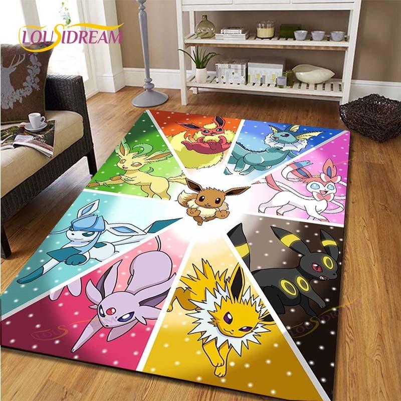 Pikachu Anime Pokemon Carpet Kids Carpets Living Room Tea Table Mats Bedroom Rug Washable Floor Mats Household Area Mat Dinosaur Rug