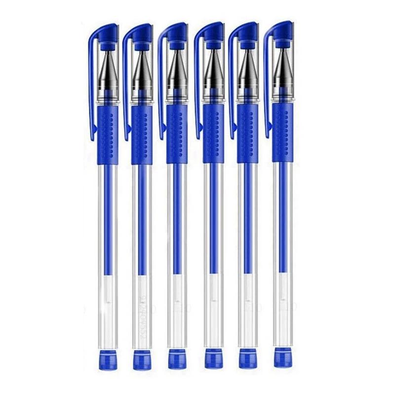 6-25Pc 05mm Gel Pen Kit Neutral Pen Black/Blue/Red Color Replacable Refill Smooth Writing School Stationery Supplies