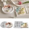 Easy Cleaning Silicone Mould Round Resin Tray Mold Silicone Texture for Crafting Beautiful Square Trays and Home Decors