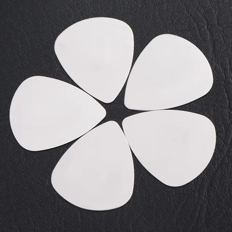 6/12pcs Guitar Picks with Box Stainless Steel Metal 0.3mm Electric Guitar Bass Picks Plectrum Guitar Parts Accessories TMZ