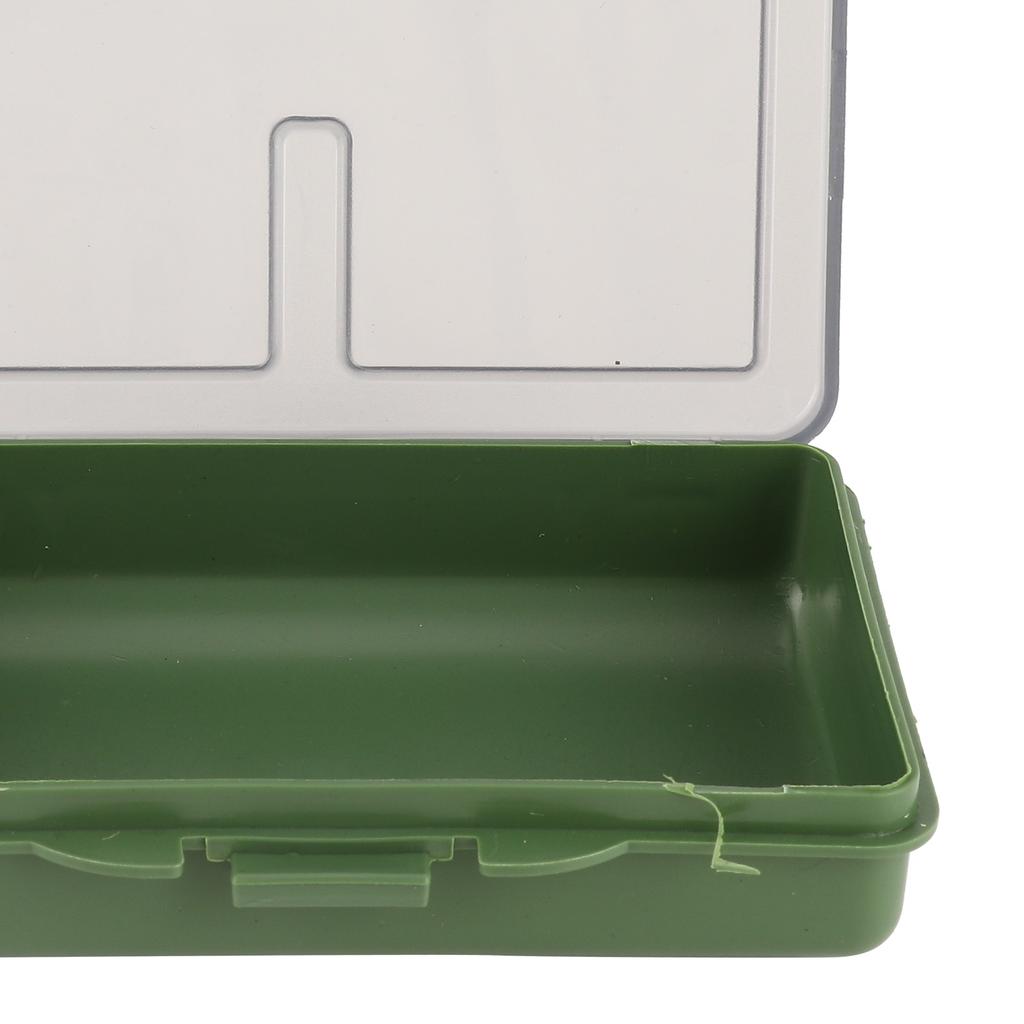 2Pcs Fishing Hook Bait Gadget Box Mini PP Storage Box Case for Fishing Tackle Accessories1 Compartment