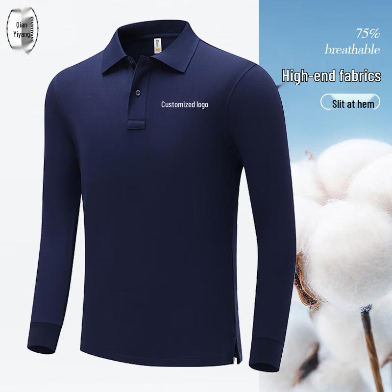 Qianyiyang Suolona Long Sleeve Polo Shirt M