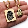 Hip Hop Trend Heart Styling Pendant Design Couple Necklace Holiday Commemorative Gift Accessories