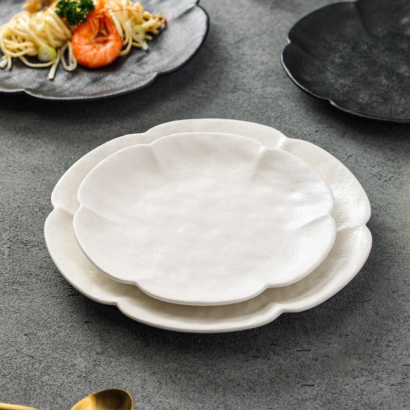ZISIZ Lotus Leaf Shallow Dinner Plate
