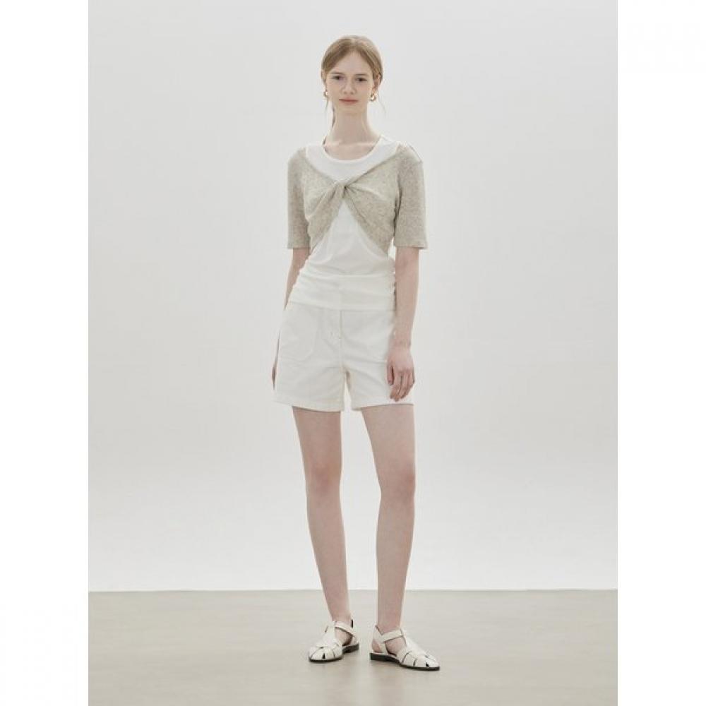 Cc CollecT. Sleeveless Bolero Layered T shirT C262psm067