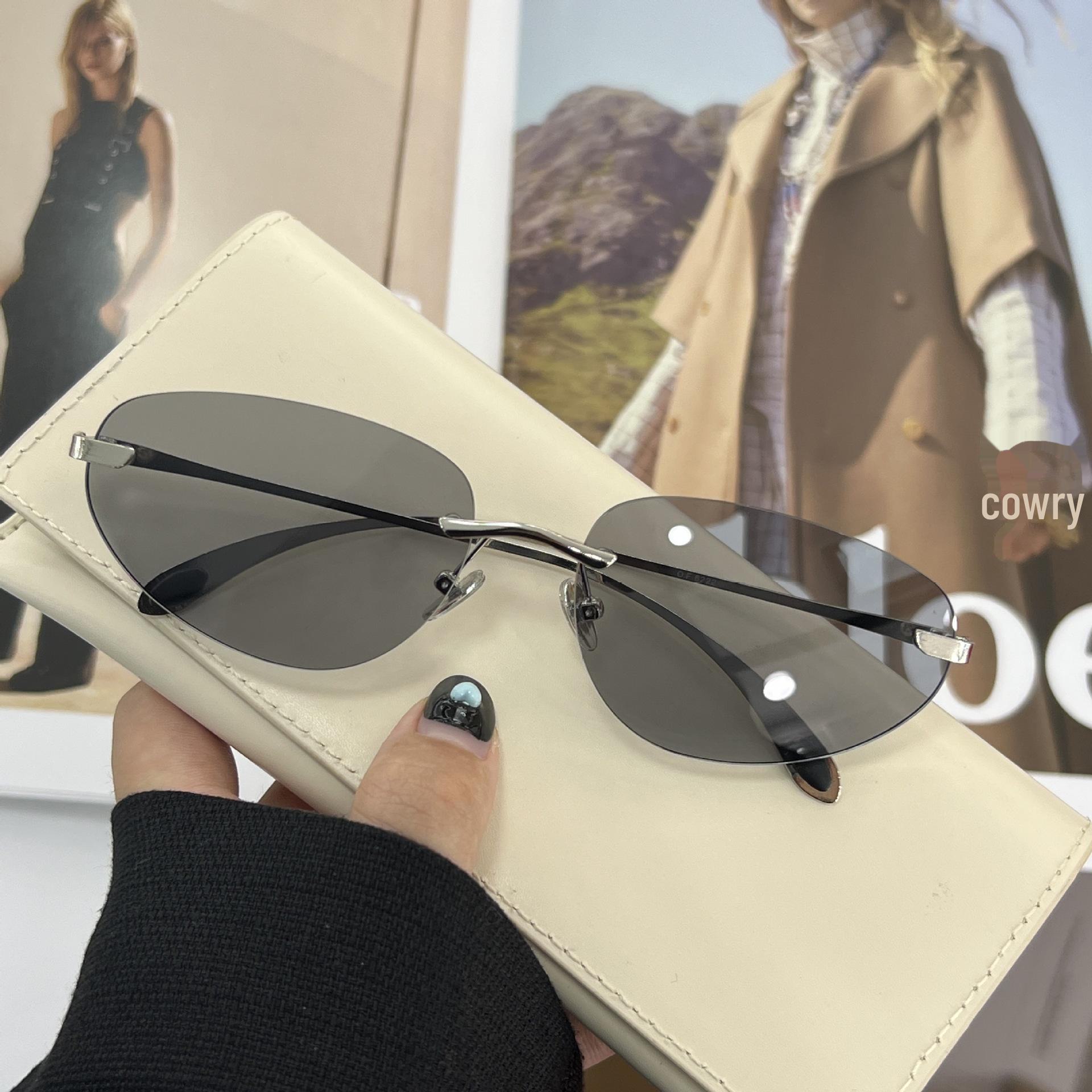 

Футуристичні безрамні сонцезахисні окуляри Y2K – легка розкіш, стиль корейських та інтернет-знаменитостей