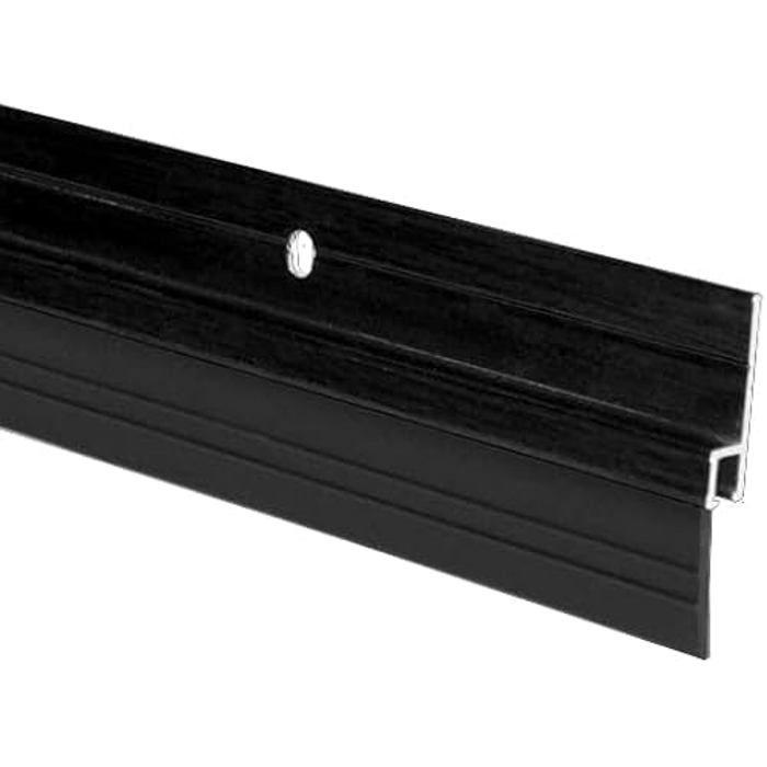 Boudin de porte - FERRESTOCK - BURLET ALUMINIUM NOIR - 1M - Caoutchouc flexible - Installation facile