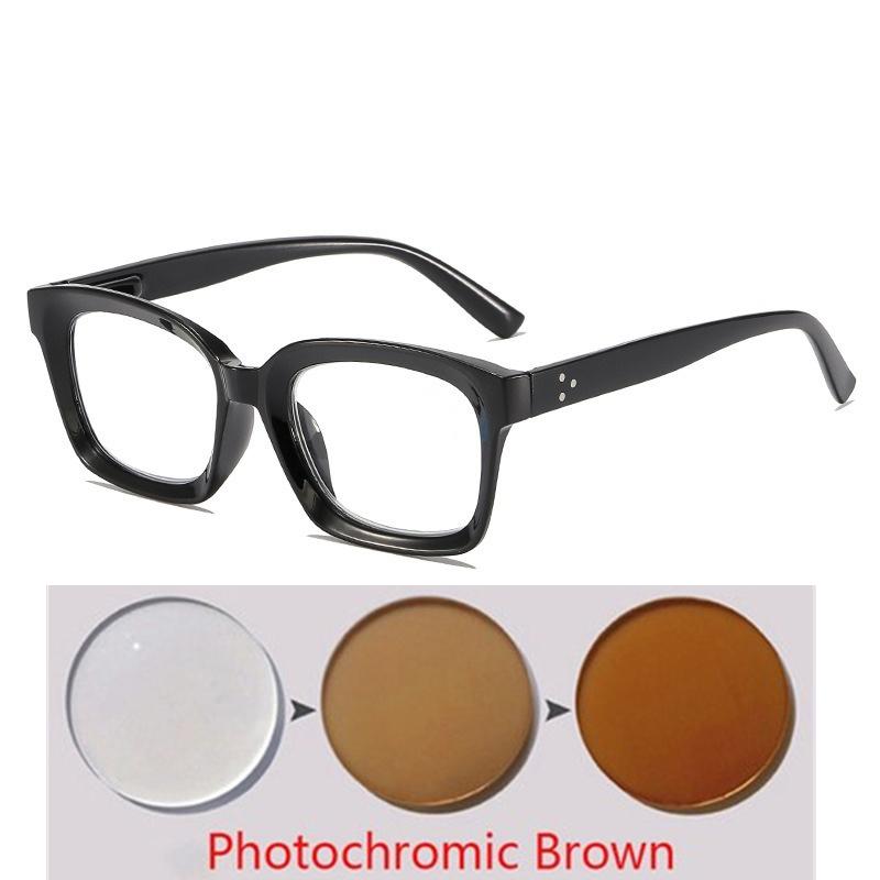 -0.5 -0.75 To -6.0 Anti Blue Light Square Prescription Spectacles Women Men Spring Leg Farsightedness Glaasses +0.5 +1.0 To +4.0