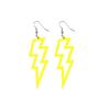 Acryl Hohl Blitz Ohrstecker Minimalistischer Punk Stil Modeschmuck für Damen & Mädchen
