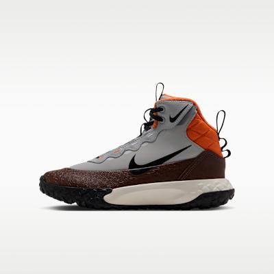 Kids' Boots Nike Terrascout Boots With Reflective Accents GS 'Grey Fog Safety Orange'