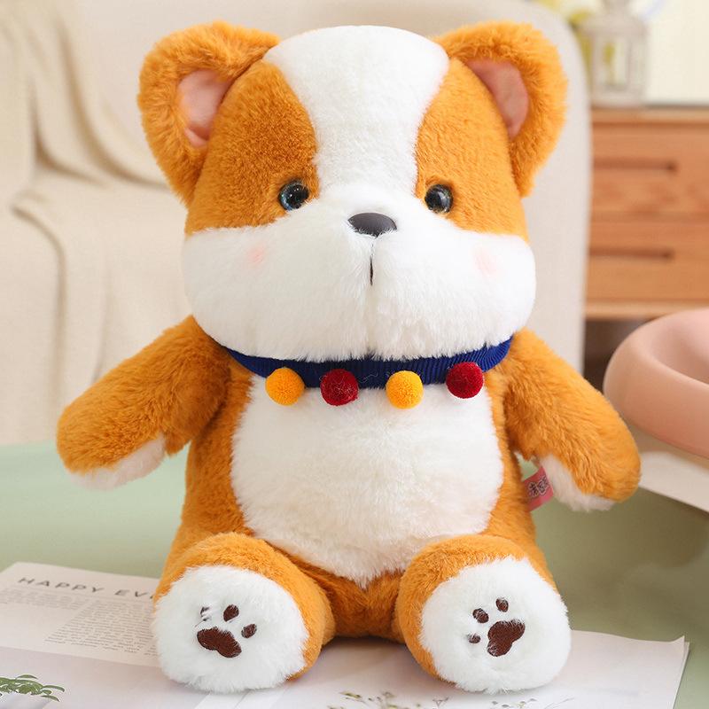 Cute Corgi Dog Doll Plush Toy Puppy Dog Doll Children'S Company Soothing Pillow Muppet Doll