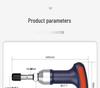 HEMUELE Adjustable Torque Screwdriver Handle with Free Spin Slip and Bit Holder