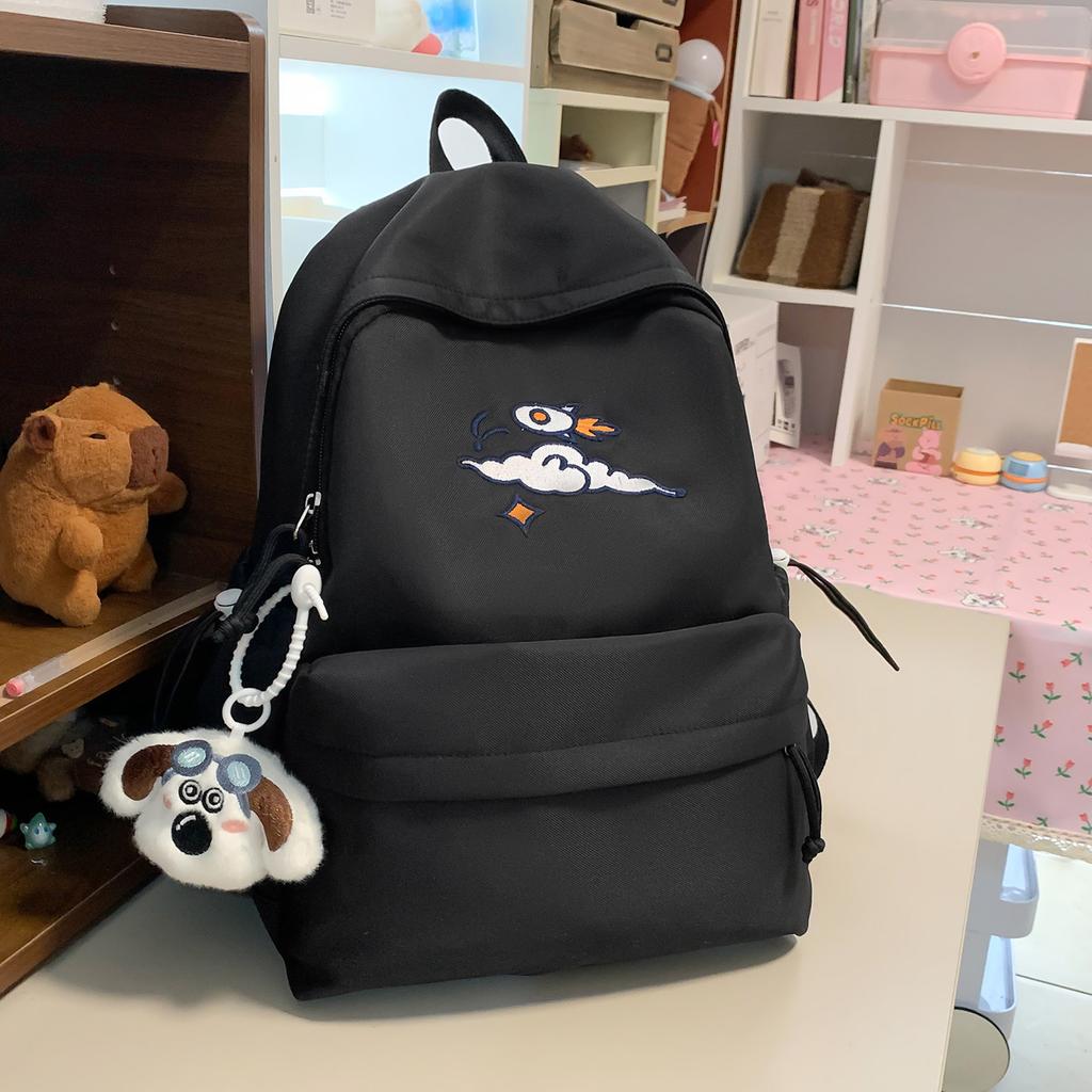 Schoolbag Japanese soft cute cartoon puppy backpack high value college student class schoolbag large capacity commuter leisure backpack