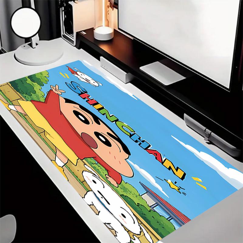 Crayon Shin-chan Theme Premium Non-slip Mouse Pad with Stitched Edges,Durable Rubber Material,for Desktop & Gaming Great Gifts