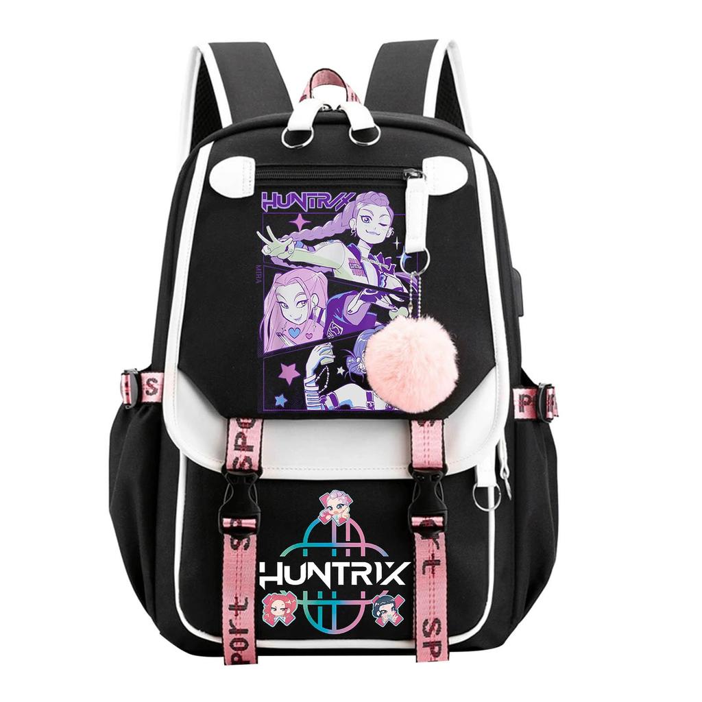 Large Capacity Schoolbag with Shoulder Strap; Student Three-piece Pencil Case Set
