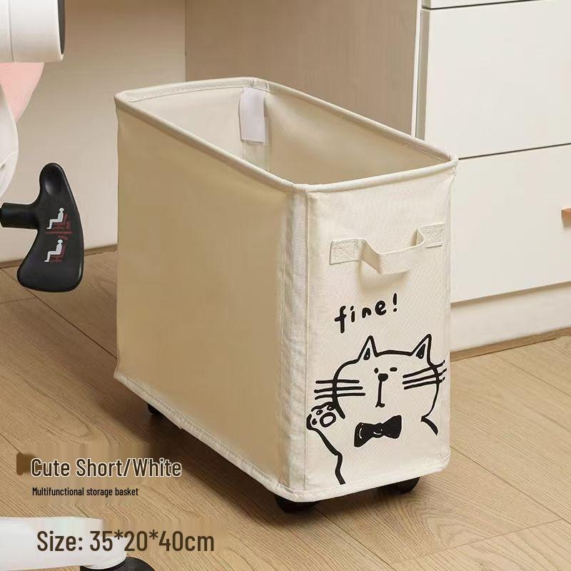 Beweglicher Aufbewahrungskorb mit Rädern zur Untertischmontage - Ideal für Büro oder Wohnheim.