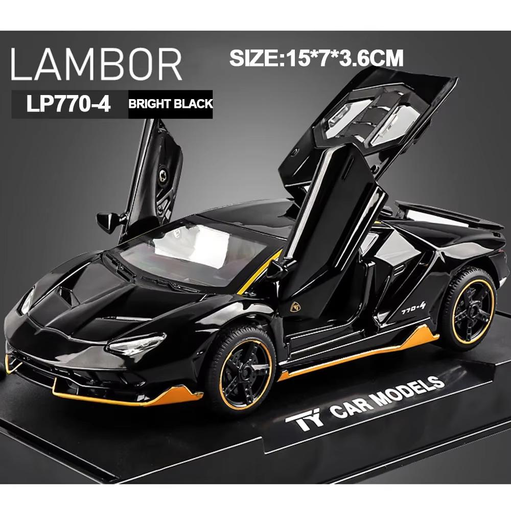 1/32 Autos Spielzeug Auto Maßstabsgetreu Lambor Lp770 Diecast Modellautos Legierung Autos Spielzeug Geschenk Für Jungen Rückzieher Licht Musik Kinderauto