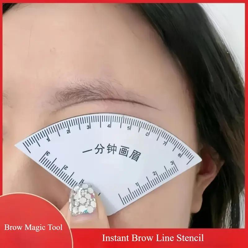 Novice Tattoo Artist Eyebrow Drawing Tool Quickly Designs Eyebrow Shape Makeup Eyebrow Auxiliary Tool Ruler Eyebrow Shape Template