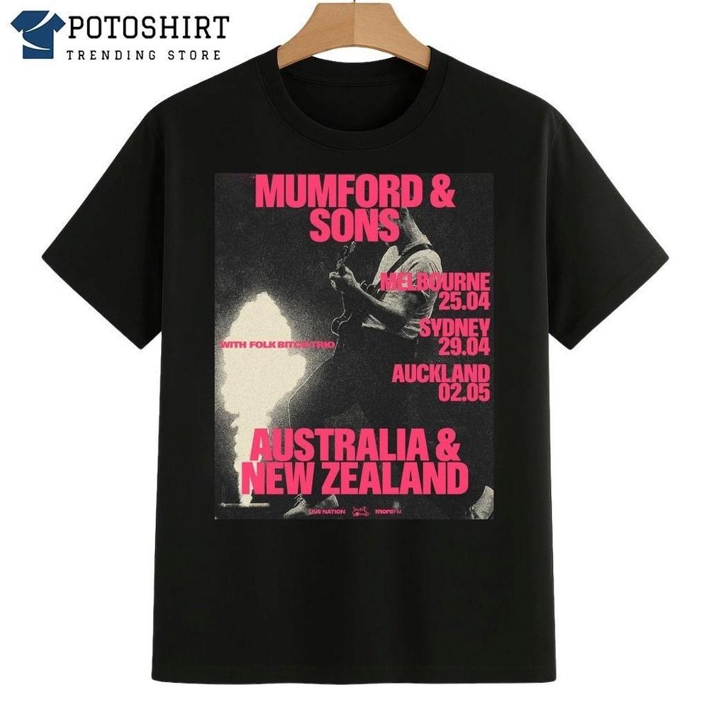 Mumford And Sons Australia And New Zealand 2026 Tour Shirt H129 Unisex T-Shirt XXXXL