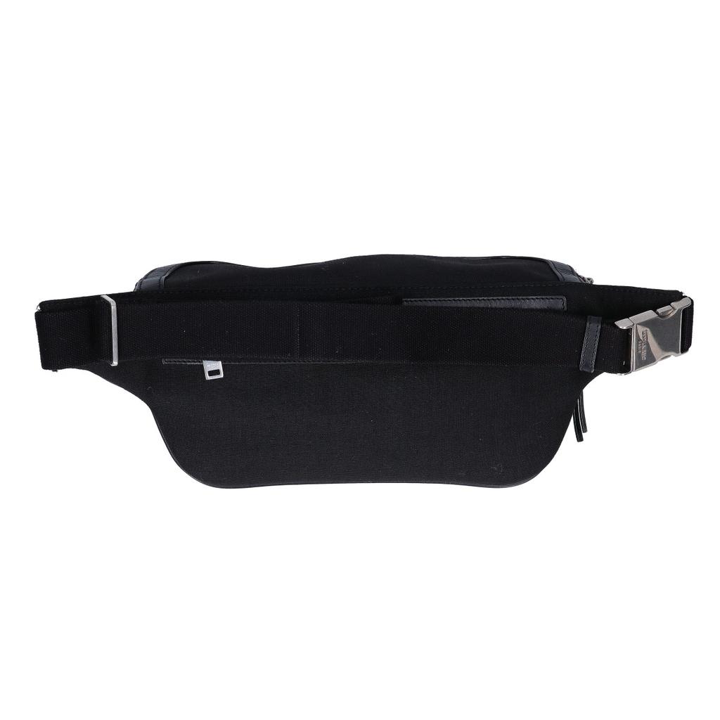 SAINT LAURENT PARIS [Excellent Condition] 557831 Canvas/Leather Belt Bag Waist bag blackUsed