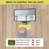 Wireless LED Work Light 8 inch 84LED 11800LM with Dual USB Port  For Batteries DCB206 DCB205 DCB204 DCB181