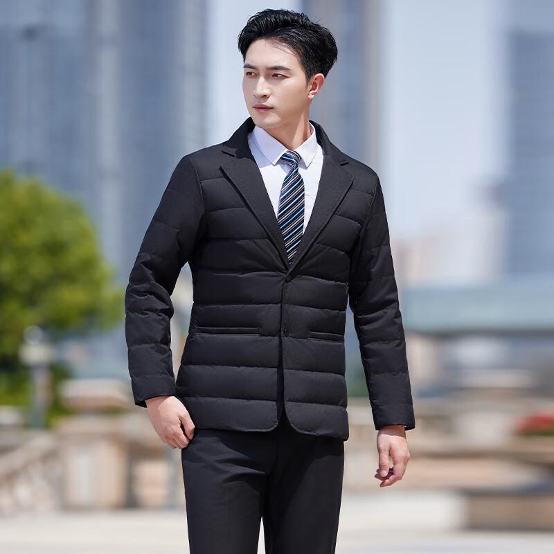 Tenuoman Unisex Business Style Lightweight Lapel Down Jacket