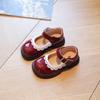 2025 Spring/Autumn British Style Girls' Princess Leather Shoes - Soft Sole Casual Footwear