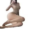 Black silk crotch can be inserted, semen squeezing, erotic stockings are tempting, sexy passionate and pantyhose underwear can be torn off