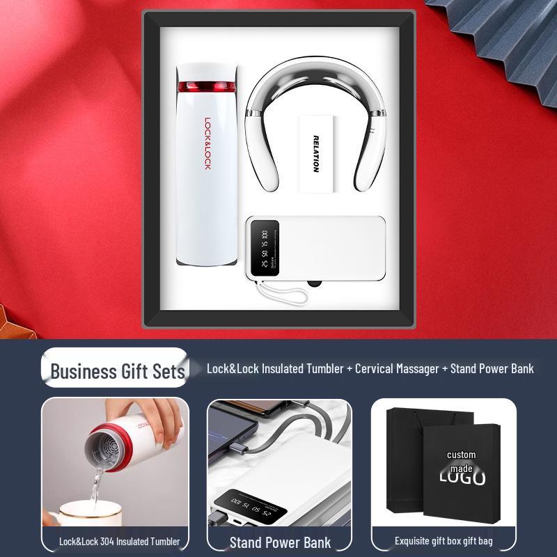 Premium Lock&Lock Cup Set: Elegant Corporate Souvenir for Customers and Employees