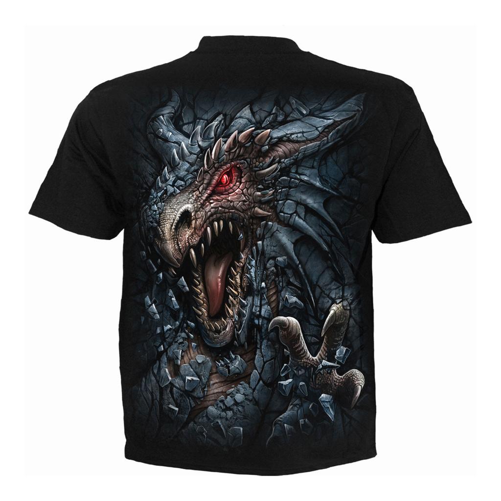 Spiral Direct Unisex Adult DragonÂ´s Lair Back Print T-Shirt