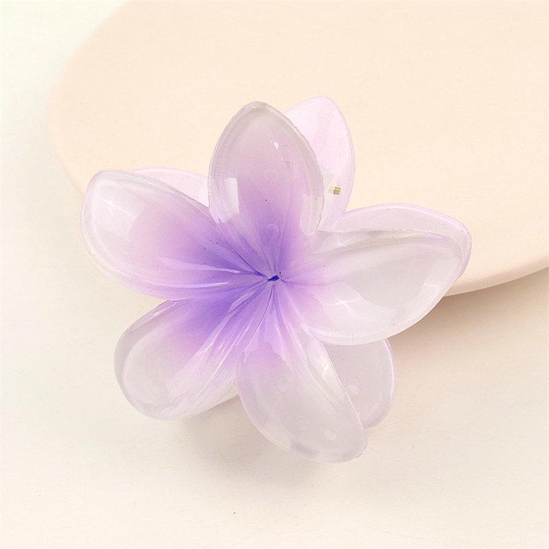 

Стильные волосы коготь Plumeria Rubra заколки на затылке прическа аксессуары для волос летние романтические женские цветы 8.5cm