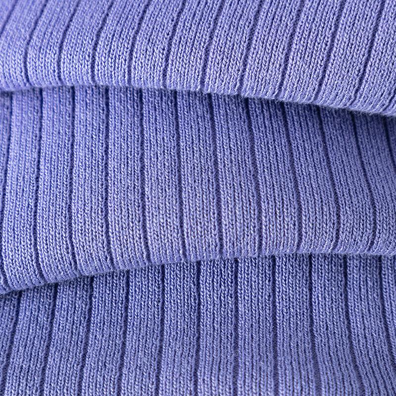 HNXC Women's Polo Collar Puller Short-sleeved Top + Slimming and Versatile Solid-color Wide-leg Long Pants Knitted Fashion Set