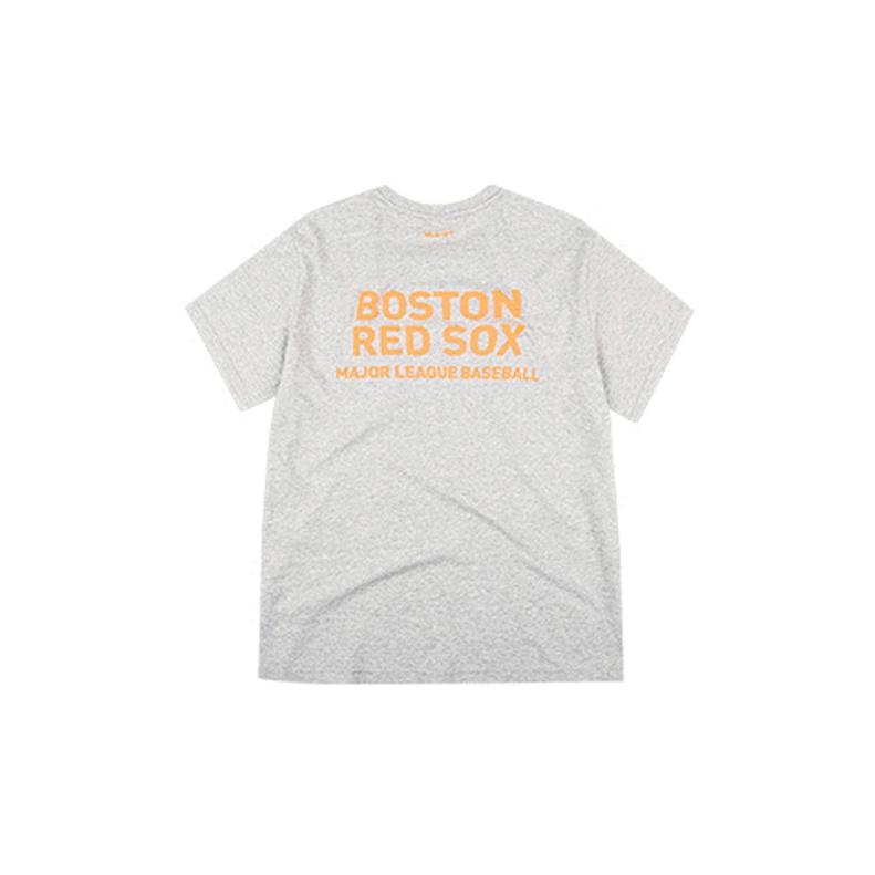 MLB Sports Crew Neck Short Sleeve T-Shirt Unisex Tops Heather-Gray 31TS21931-43M