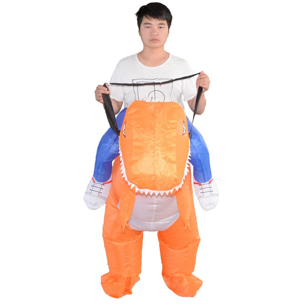 MUXIU Halloween Dinosaur Cosplay and Inflatable One Size Fits 4 Colors Available Costume, Green, Red, Orange, Blue, Costume, Fun, Pranks, Popular,
