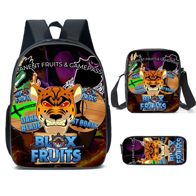 Lovely And Airy Roblox Blox Fruits Backpack For Kids In Grade 1-2
