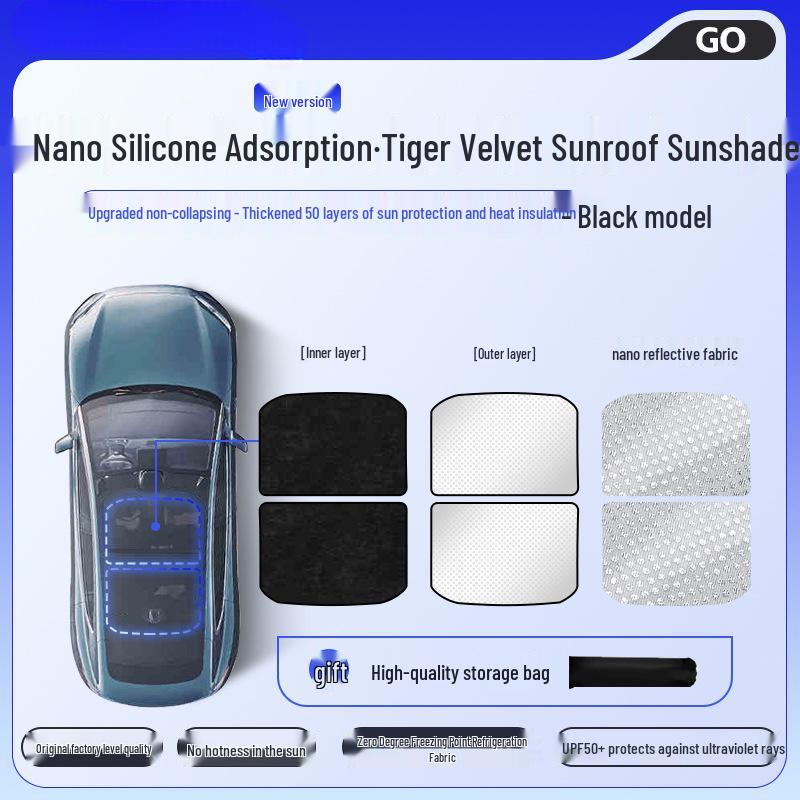 Tesla Model Y/3 Sunroof Sunshade - New Panoramic Heat Insulation Curtain